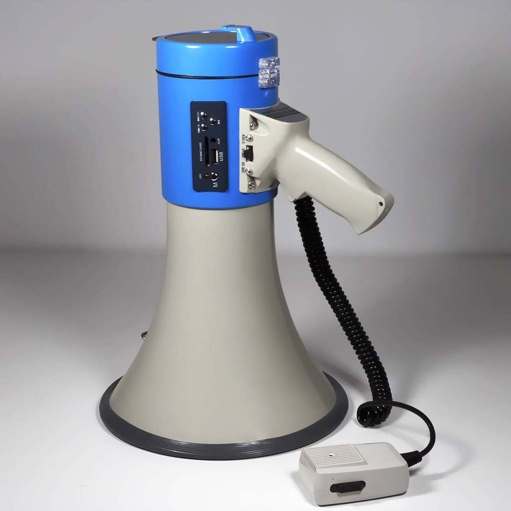 MEGAPHONE 60W entré USB + micro SD