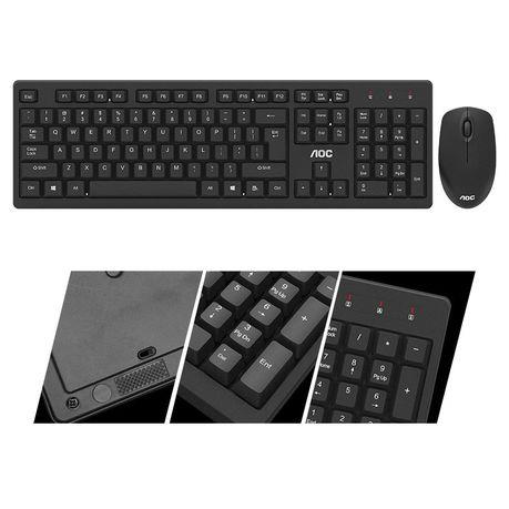 KIT CLAVIER + SOURIS SANS FIL AOC  KM210 QWERTY