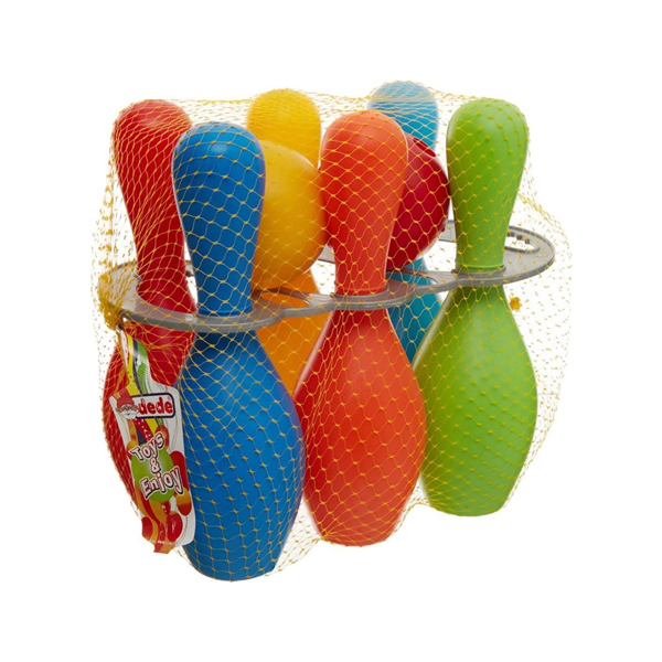 JOUET JEU 6 QUILLES BOWLING 18,5cm ECOIFFIER