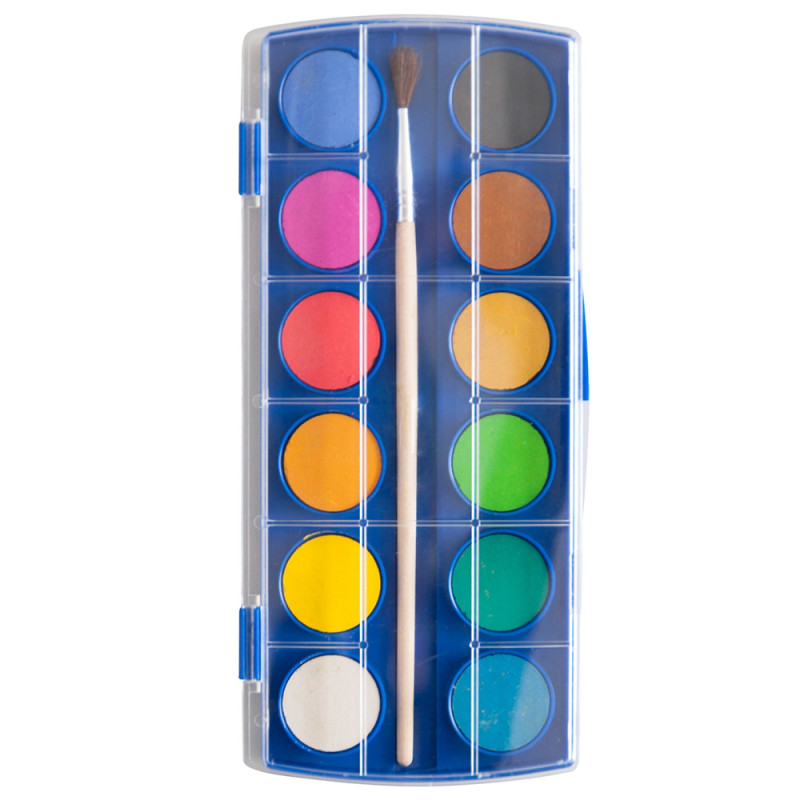PEINTURE A L'EAU AQUARELLE 16COULEURS