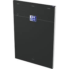 BLOC NOTE A4 OXFORD 160P 5/5 NOIR