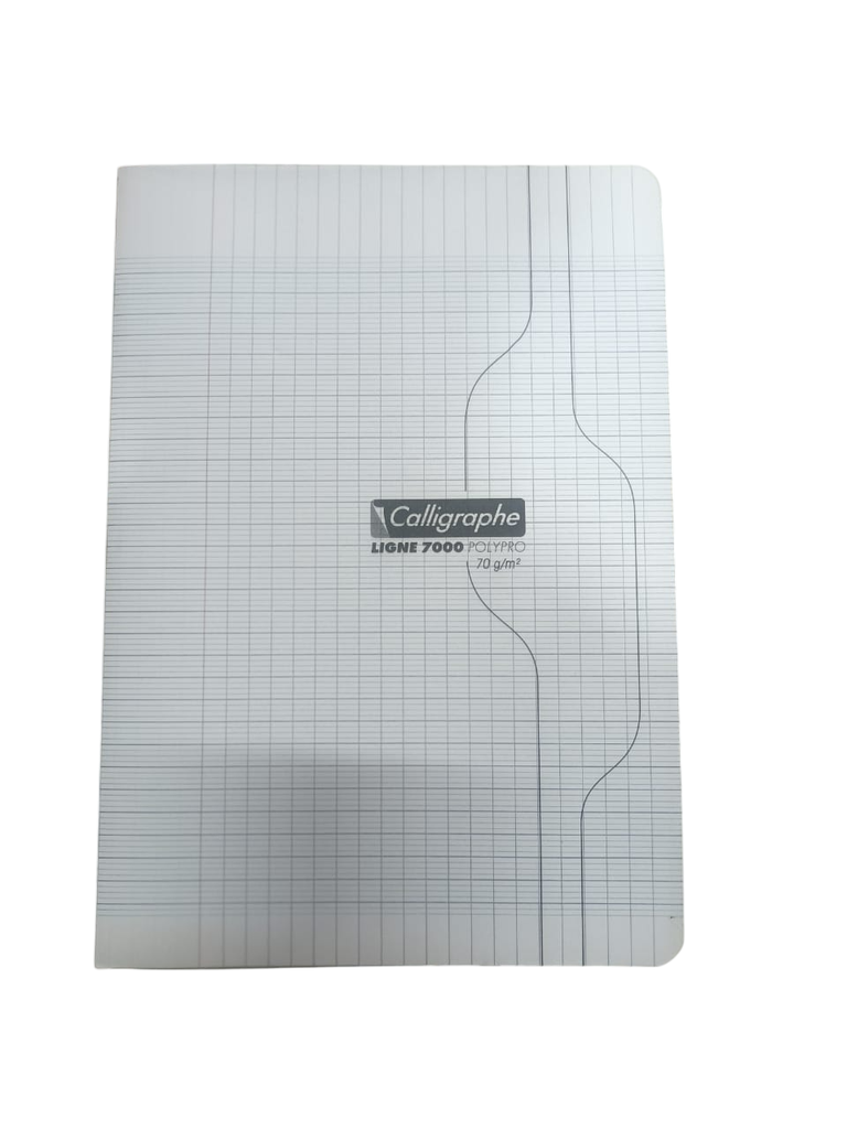 CAHIER A4 192P 90G POLYPRO CALLIGRAPHE TRANSPARENT