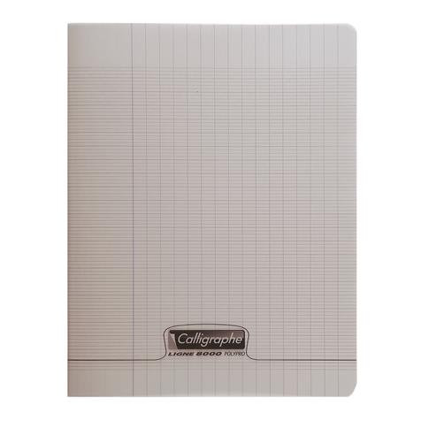 CAHIER A4 96P 90G POLYPRO CALLIGRAPHE BLANC/TRANSPARENT