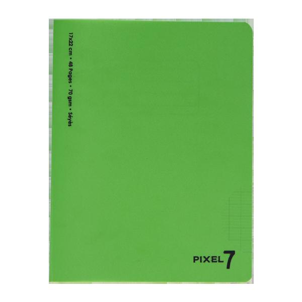 CAHIER 17*22 48P POLYPRO PIXEL 7