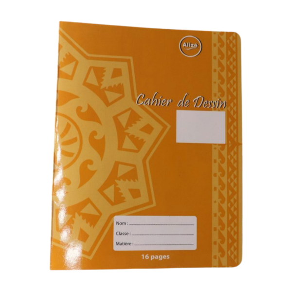 CAHIER DE DESSIN UNI 17*22 ALIZE