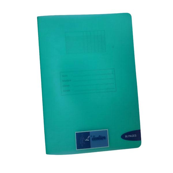 CAHIER A4 96P 90G POLYPRO ECOLIER VERT R/44557