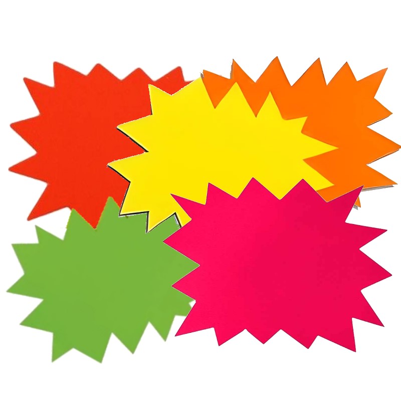 ÉTIQUETTE  PORTE PRIX FLUO PM/KL