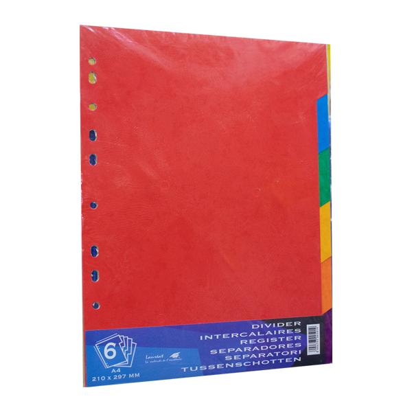 INTERCALAIRE DE 6P PLASTIQUE LAUREAT.code barre different