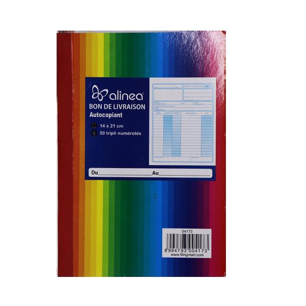 BON DE LIVRAISON A5 50/3 ALINEA
