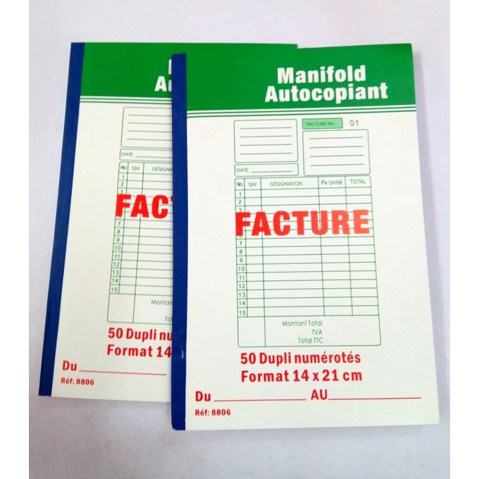 BON DE LIVRAISON AUTOCOPIANT 50 DUPLI A5 8810