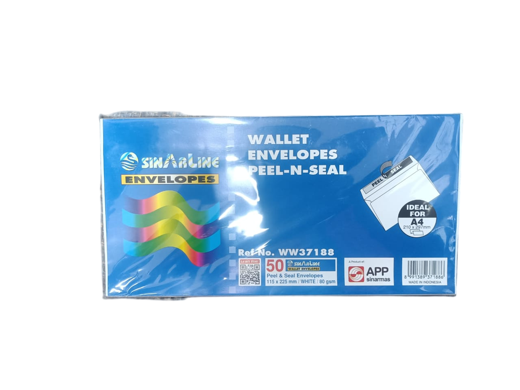 ENVELOPPE 11*22 A/F SINARLINE PQT 50