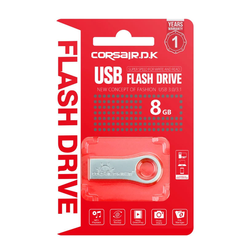 FLASHDISK 8GB CORSAIR-DK METAL USB2.0