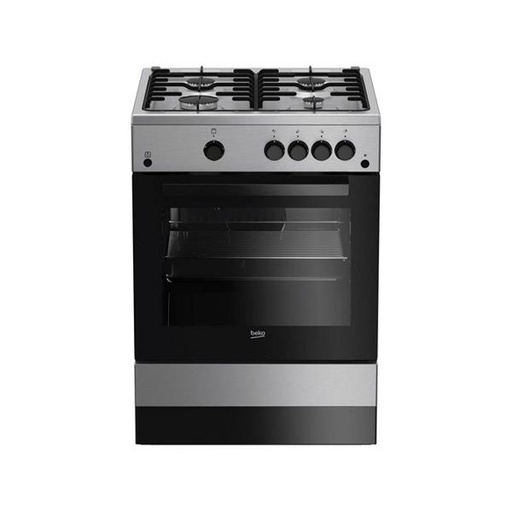 [STO:CUIS-03433] CUISINIERE A GAZ BEKO 50*50 4 FEUX GRIS BGGS500