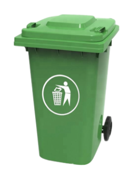 [STO:POUB-07693] POUBELLE PLASTIQUE AVEC ROUE 120L