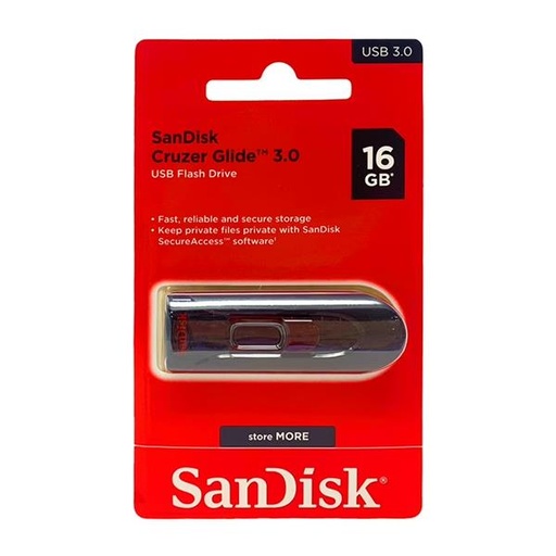 [STO:FLAS-04673] FLASH DISK 16Gb SANDISK CRUZE GLIDE 3.0