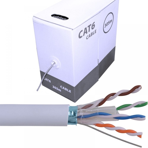 [STO:CABL-01255] CABLE RESEAU CAT6 FTP PAR METRE