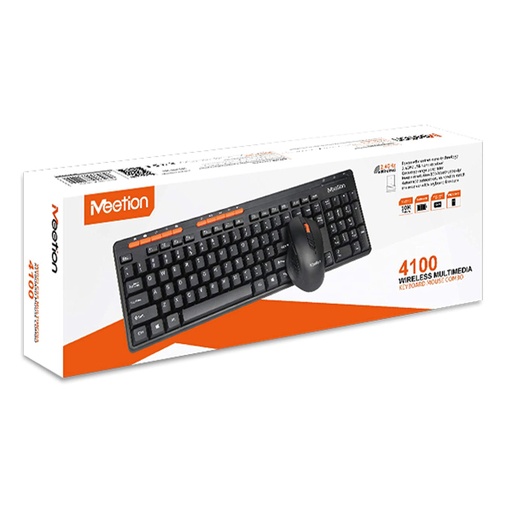 [STO:CLAV-02932] CLAVIER AZERTY+ SOURIS SANS FIL MEETION MOD.4100