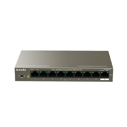 [STO:POE -07523] POE SWITCH TENDA 9 PORTS 10/100 Mbps TEF1109P-8-63W