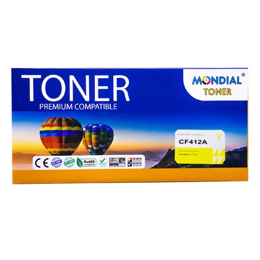 [STO:TONE-10506] TONER MONDIALTONER HP CF412A OU CANON 046 YELLOW