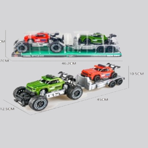 [STO:JOUE-05847] JOUET VOITURE FRICTION AVEC REMORQUE 9829-31F