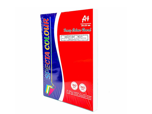 [STO:FICH-04475] FICHE BRISTOL A4 COULEUR SPECTA