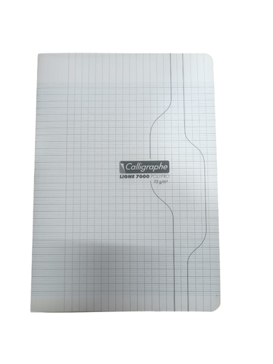 [STO:CAHI-01562] CAHIER 17*22 192P 90G POLYPRO CALLIGRAPHE TRANSPARENT