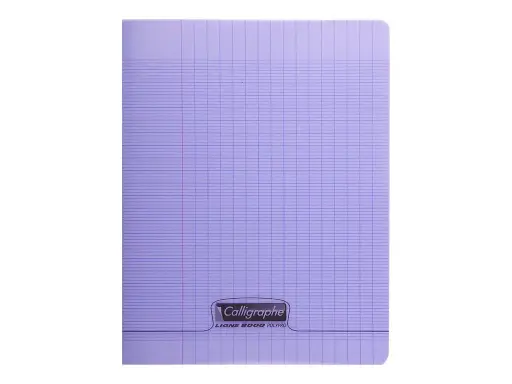 [STO:CAHI-01634] CAHIER 17*22 96P 90G POLYPRO CALLIGRAPHE VIOLET 18127