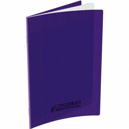 [STO:CAHI-01660] CAHIER 17*22 96P SEYES 90G POLYPRO CONQUERANT VIOLET