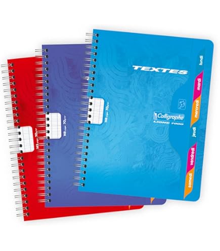 [STO:CAHI-01829] CAHIER DE TEXTE CALLIGRAPHE PP 124P 90G 18555C