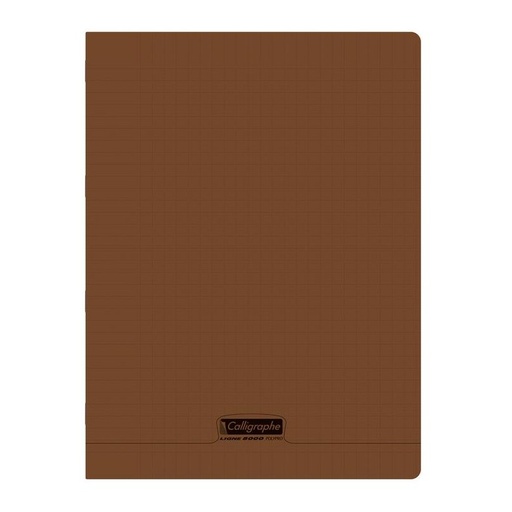 [STO:CAHI-01687] CAHIER 24*32 96P 90G POLYPRO CALLIGRAPHE MARRON 18411