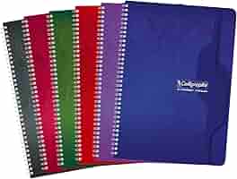 [STO:CAHI-01702] CAHIER A4 180P AVEC SPIRAL SEYES CALLIGRAPHE REF 2416C