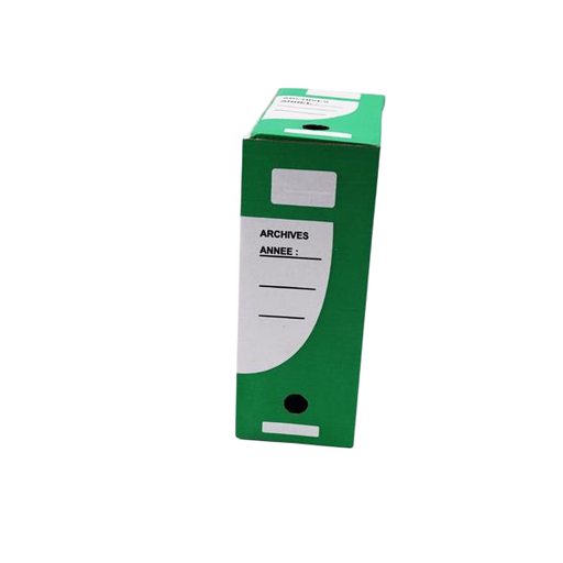 [STO:BOIT-00807] BOITE ARCHIVE DOS DE 12 VERT