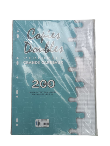 [STO:COPI-03276] COPIE DOUBLE PERFORÉE A4 200P ALADIN ARTIS