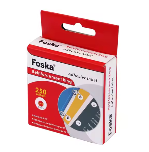 [STO:ETIQ-04346] ETIQUETTE OEILLET RENFORT TROU 250PCES FOSKA MD8210