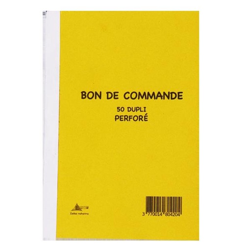 [STO:BON -00887] BON DE COMMANDE A5 LOCAL