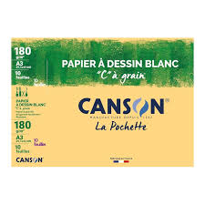 [STO:POCH-07486] POCHETTE DESSIN CANSON BLANC 180g