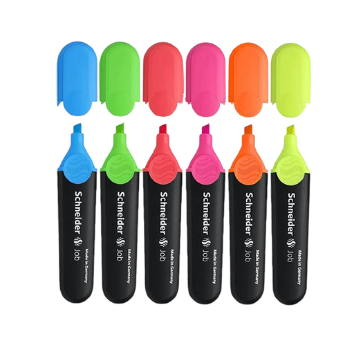 [STO:POCH-07481] POCHETTE DE 6 SURLIGNEUR SCHNEIDER