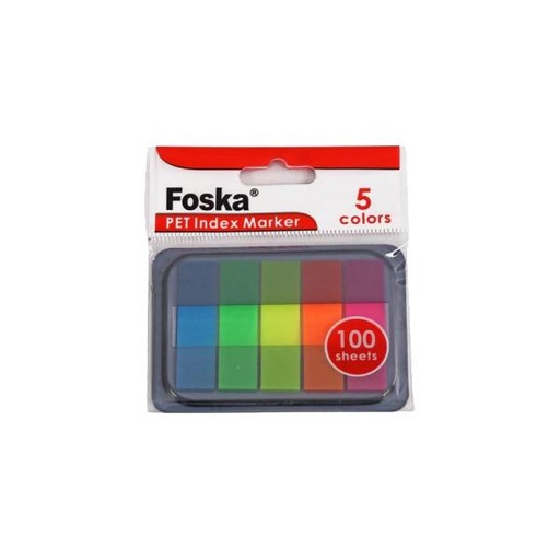 [STO:MARQ-06528] MARQUE PAGE FOSKA 5 COULEURS G3348-3