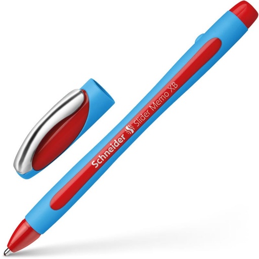 [STO:STYL-09063] STYLO A BILLE SCHNEIDER MEMO XB ROUGE