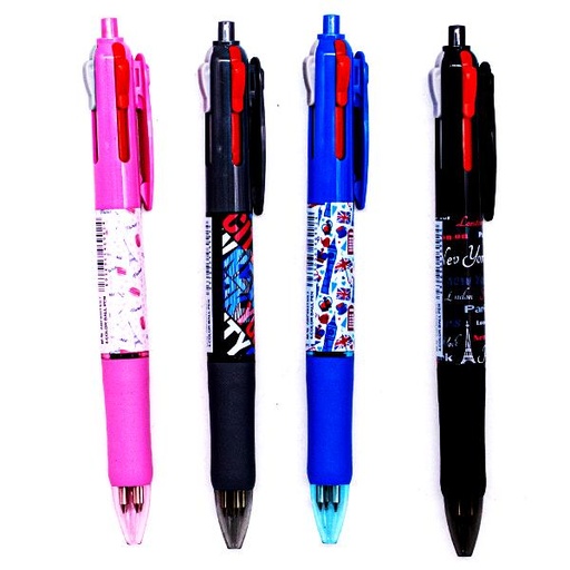 [STO:STYL-09047] STYLO A BILLE MG 4 COULEURS 0.7MM ABP803T4